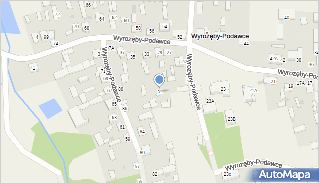 Wyrozęby-Podawce, Wyrozęby-Podawce, 31, mapa Wyrozęby-Podawce
