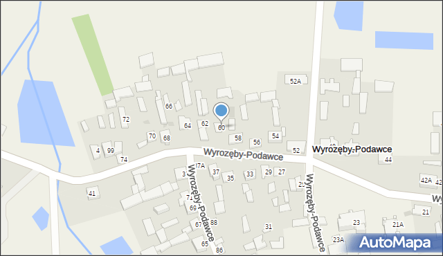 Wyrozęby-Podawce, Wyrozęby-Podawce, 60, mapa Wyrozęby-Podawce