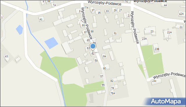 Wyrozęby-Podawce, Wyrozęby-Podawce, 61, mapa Wyrozęby-Podawce