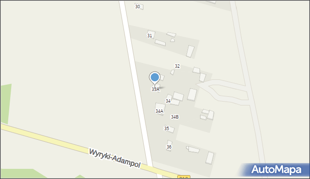 Wyryki-Adampol, Wyryki-Adampol, 33A, mapa Wyryki-Adampol