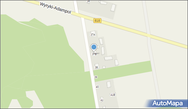 Wyryki-Adampol, Wyryki-Adampol, 37B, mapa Wyryki-Adampol