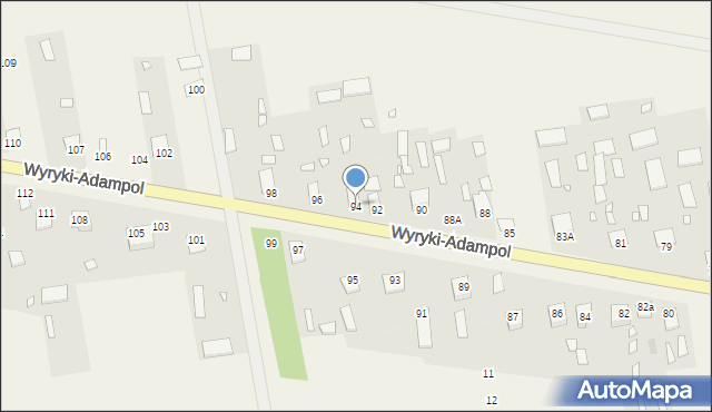 Wyryki-Adampol, Wyryki-Adampol, 94, mapa Wyryki-Adampol