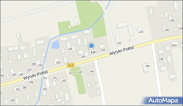 Wyryki-Połód, Wyryki-Połód, 243A, mapa Wyryki-Połód