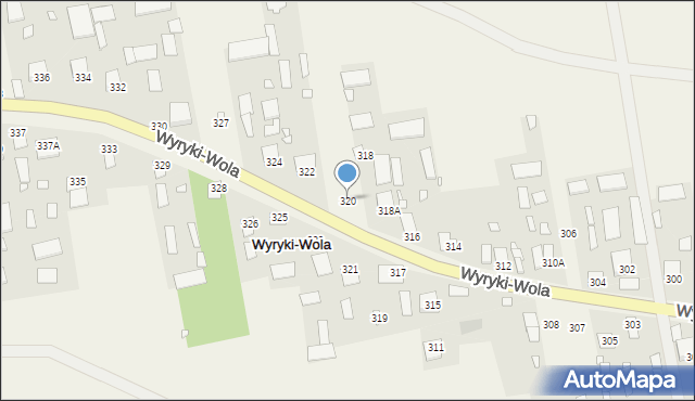 Wyryki-Wola, Wyryki-Wola, 320, mapa Wyryki-Wola