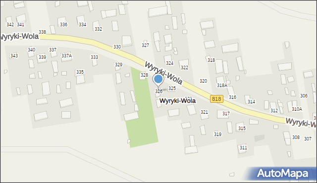 Wyryki-Wola, Wyryki-Wola, 326, mapa Wyryki-Wola