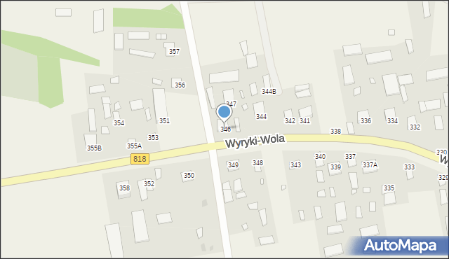 Wyryki-Wola, Wyryki-Wola, 346, mapa Wyryki-Wola