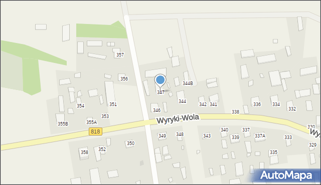 Wyryki-Wola, Wyryki-Wola, 347, mapa Wyryki-Wola