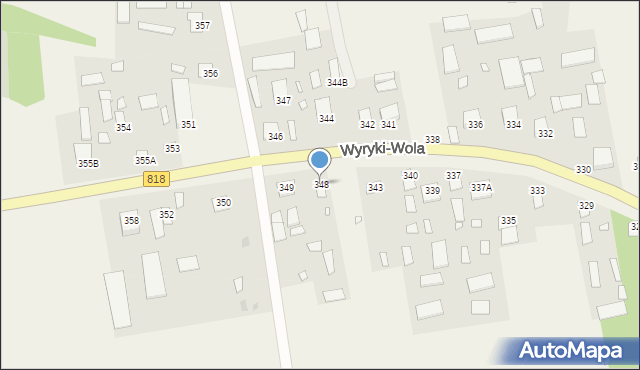 Wyryki-Wola, Wyryki-Wola, 348, mapa Wyryki-Wola