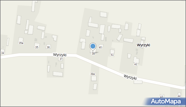 Wyrzyki, Wyrzyki, 39, mapa Wyrzyki