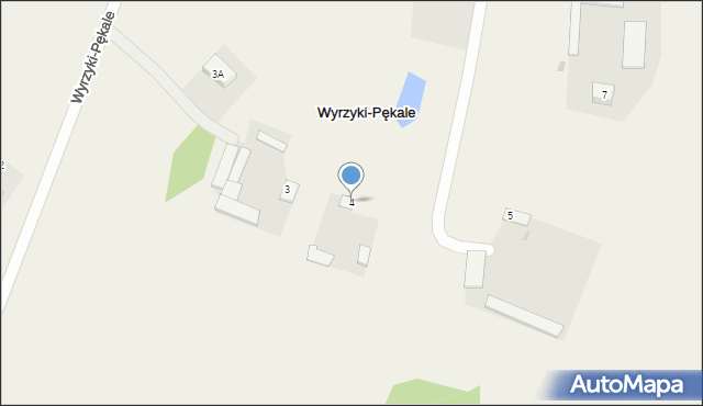 Wyrzyki-Pękale, Wyrzyki-Pękale, 4, mapa Wyrzyki-Pękale