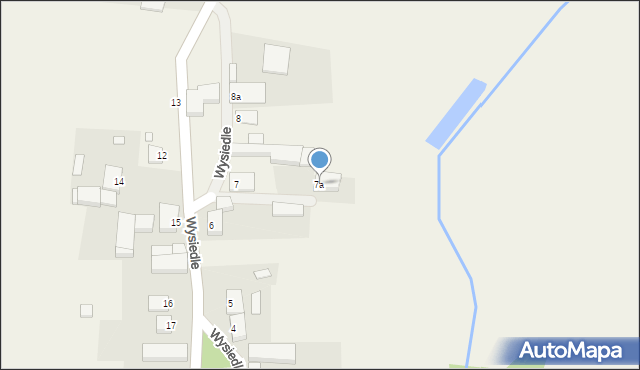 Wysiedle, Wysiedle, 7a, mapa Wysiedle