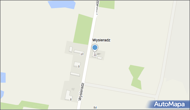 Wysieradz, Wysieradz, 11, mapa Wysieradz