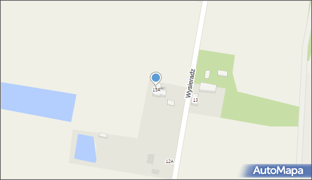 Wysieradz, Wysieradz, 13A, mapa Wysieradz