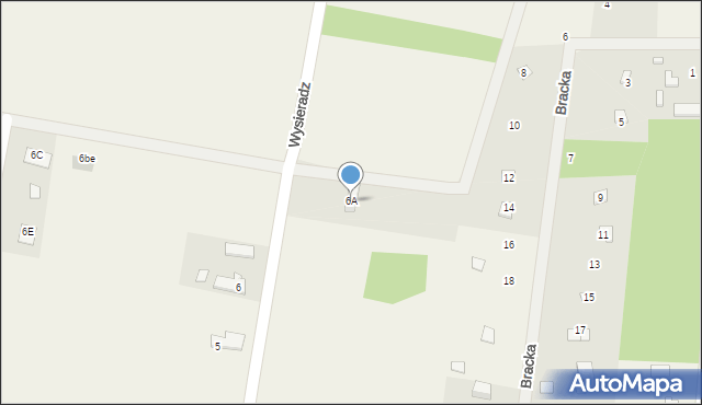 Wysieradz, Wysieradz, 6A, mapa Wysieradz