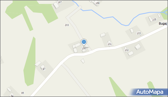 Wyskitna, Wyskitna, 100, mapa Wyskitna