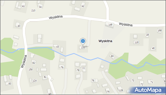 Wyskitna, Wyskitna, 133, mapa Wyskitna