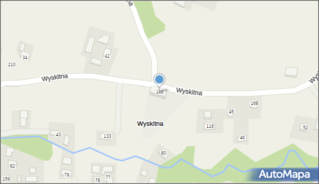Wyskitna, Wyskitna, 148, mapa Wyskitna