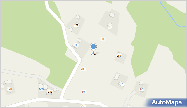 Wyskitna, Wyskitna, 204, mapa Wyskitna