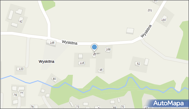 Wyskitna, Wyskitna, 45, mapa Wyskitna