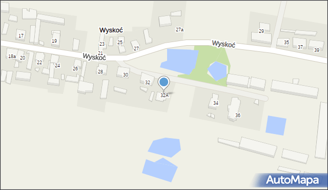 Wyskoć, Wyskoć, 32A, mapa Wyskoć