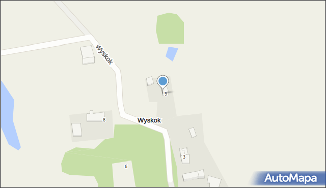 Wyskok, Wyskok, 5a, mapa Wyskok