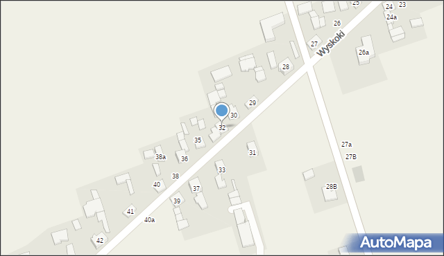 Wyskoki, Wyskoki, 32, mapa Wyskoki