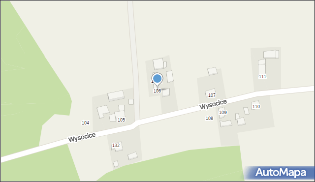Wysocice, Wysocice, 106, mapa Wysocice