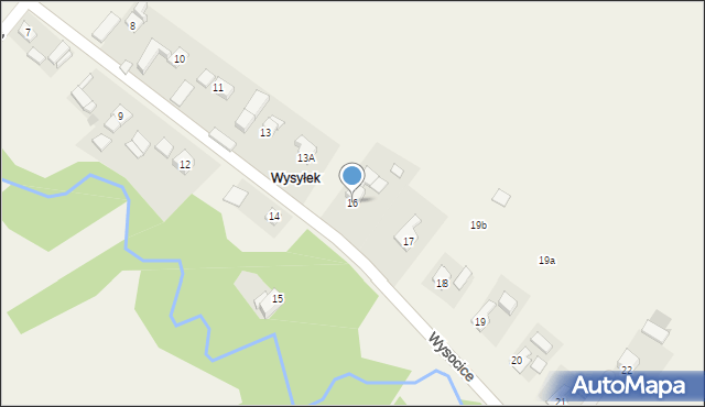 Wysocice, Wysocice, 16, mapa Wysocice
