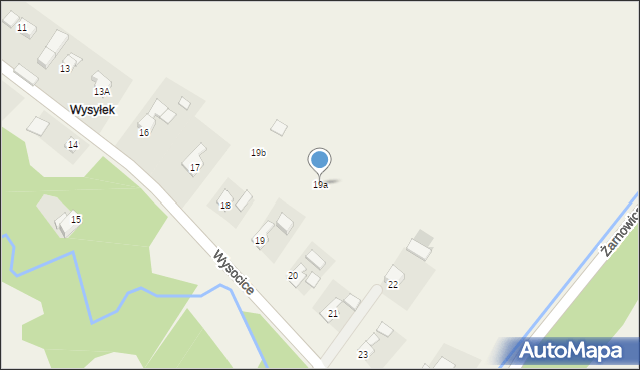 Wysocice, Wysocice, 19a, mapa Wysocice