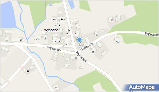 Wysocice, Wysocice, 34, mapa Wysocice