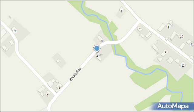 Wysocice, Wysocice, 4, mapa Wysocice