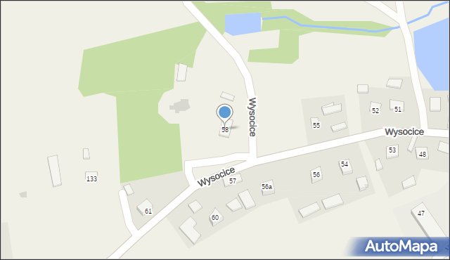 Wysocice, Wysocice, 58, mapa Wysocice