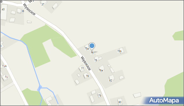 Wysocice, Wysocice, 75, mapa Wysocice