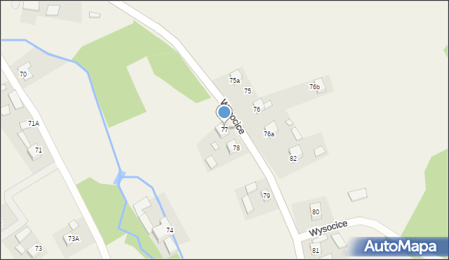 Wysocice, Wysocice, 77, mapa Wysocice