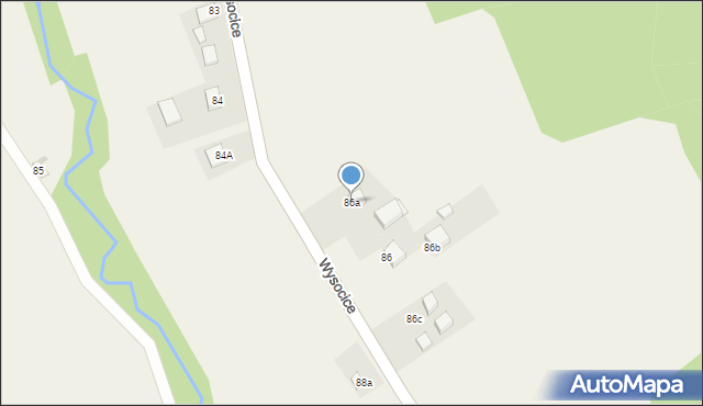 Wysocice, Wysocice, 86a, mapa Wysocice
