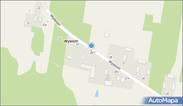 Wysocin, Wysocin, 29, mapa Wysocin