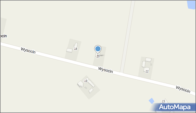 Wysocin, Wysocin, 20, mapa Wysocin