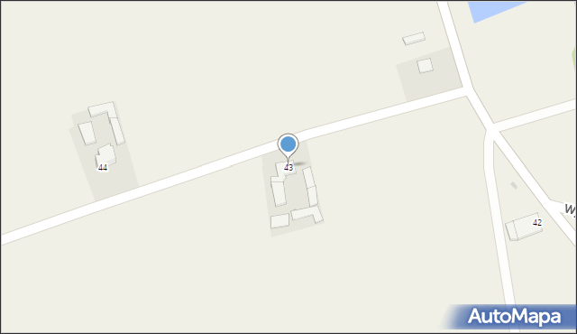 Wysocin, Wysocin, 43, mapa Wysocin