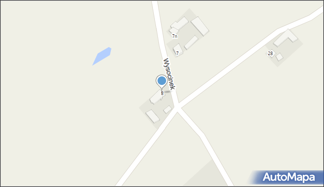 Wysocinek, Wysocinek, 8, mapa Wysocinek