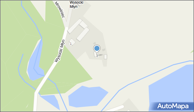 Wysocki Młyn, Wysocki Młyn, 2, mapa Wysocki Młyn
