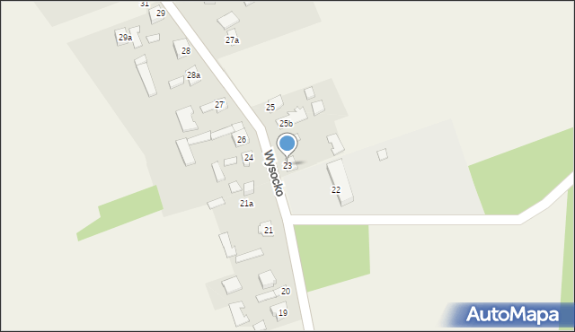Wysocko, Wysocko, 23, mapa Wysocko