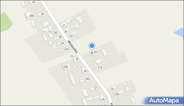 Wysocko, Wysocko, 30, mapa Wysocko