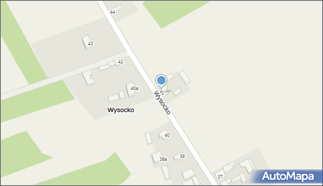 Wysocko, Wysocko, 41, mapa Wysocko