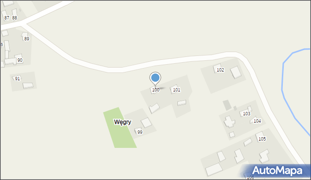 Wysocko, Wysocko, 100, mapa Wysocko