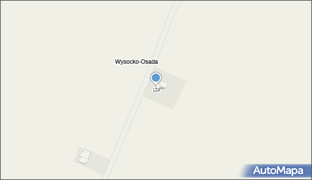 Wysocko, Wysocko, 124, mapa Wysocko