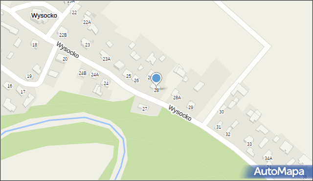 Wysocko, Wysocko, 28, mapa Wysocko
