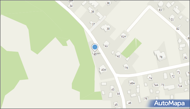 Wysocko, Wysocko, 40, mapa Wysocko