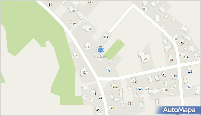 Wysocko, Wysocko, 42, mapa Wysocko