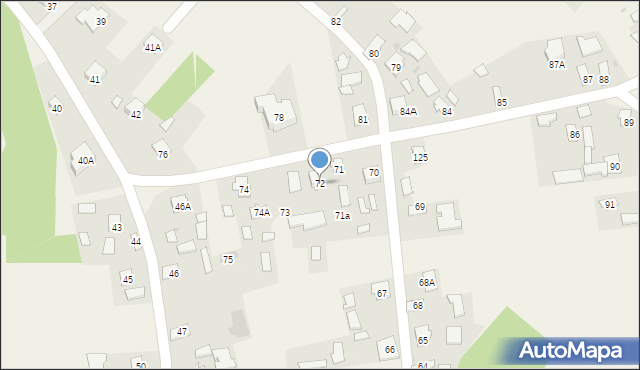 Wysocko, Wysocko, 72, mapa Wysocko