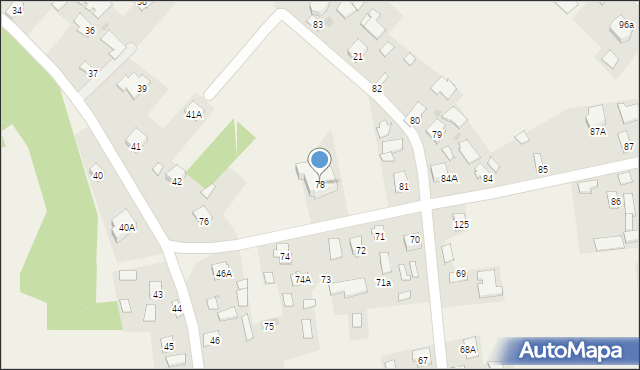 Wysocko, Wysocko, 78, mapa Wysocko